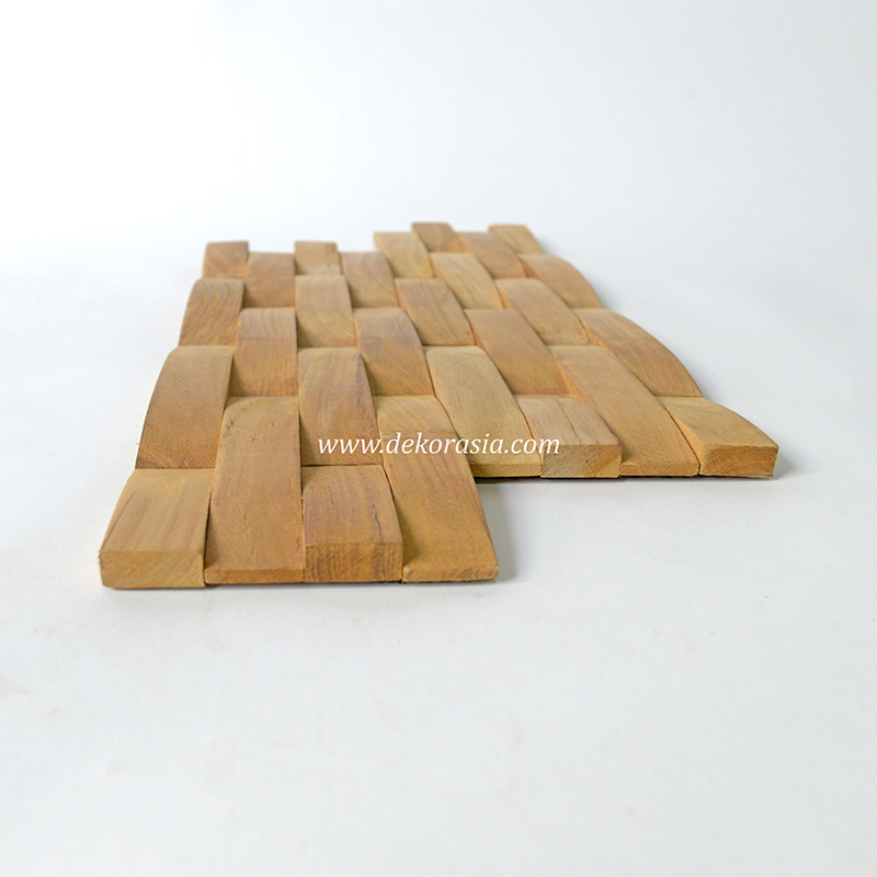 Wave Teak 2 Wood Wall Wave Teak