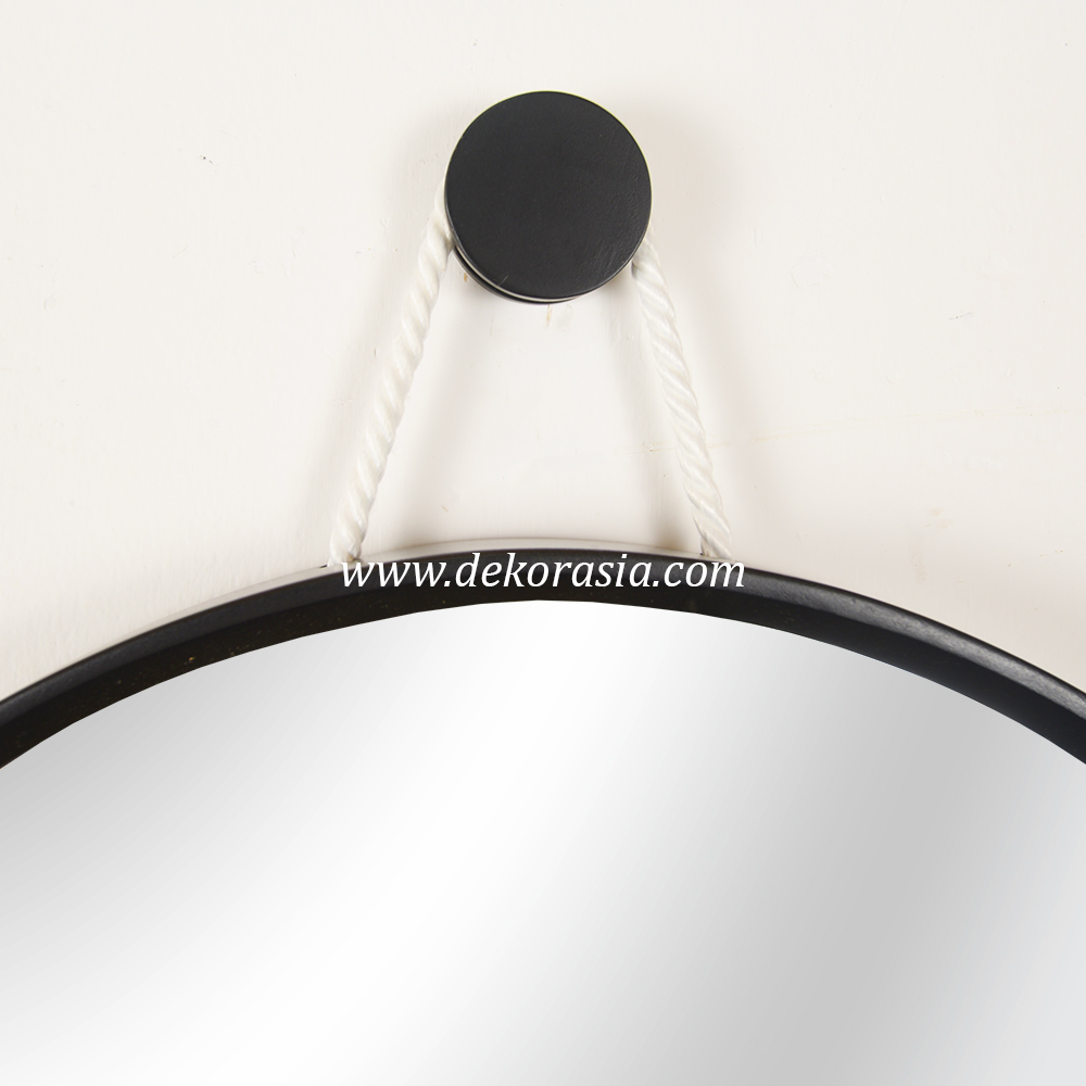 Mirror round black 4 Round Mirror