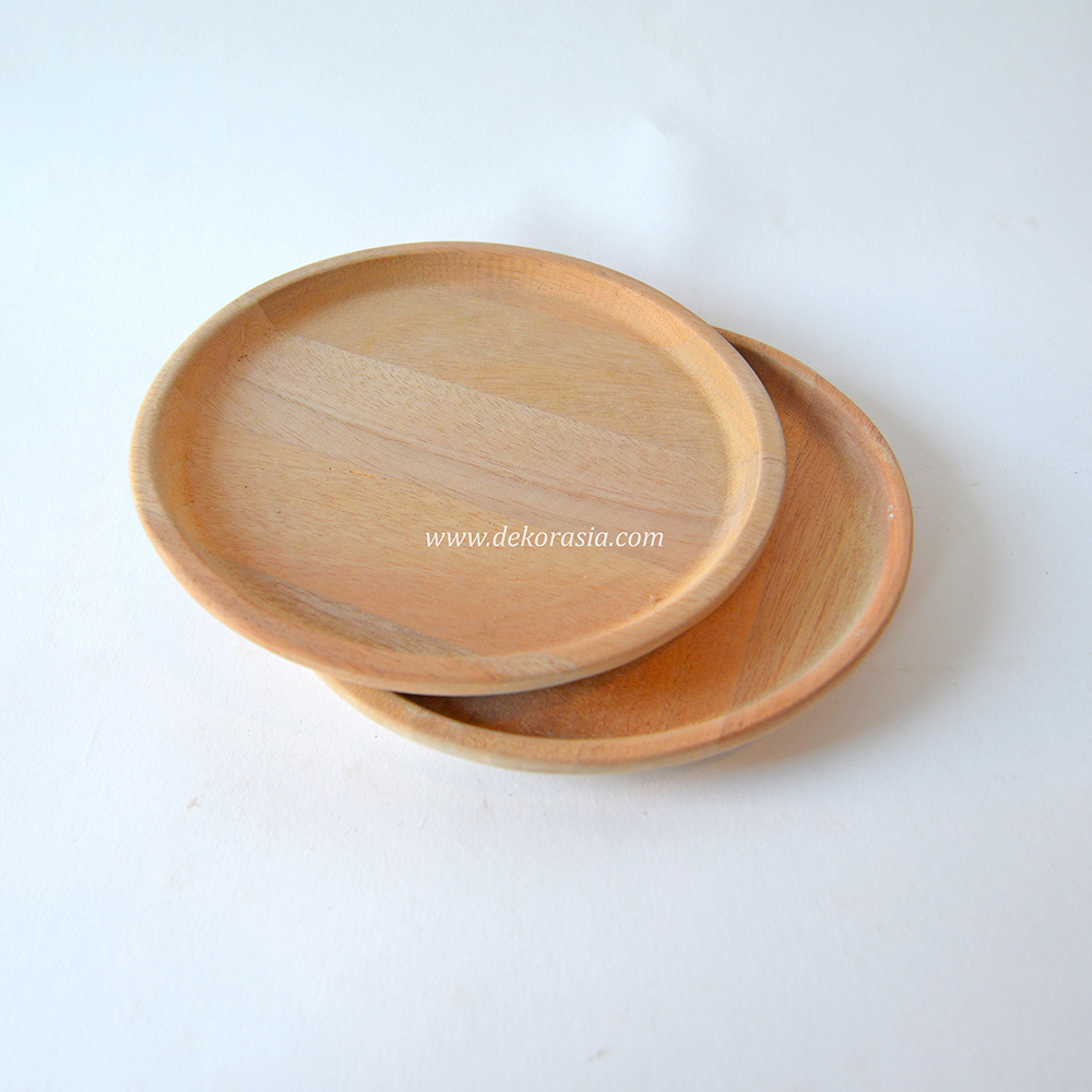 Round Wood Plate3 Round Wood Plate