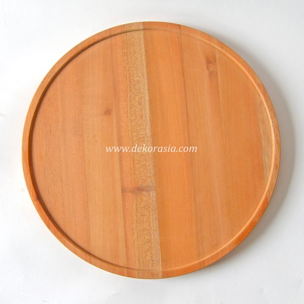 Round Wooden Tray