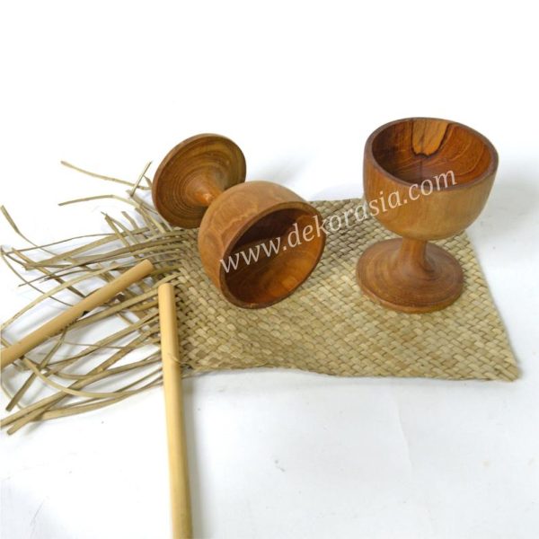 Teak Wine Goblet