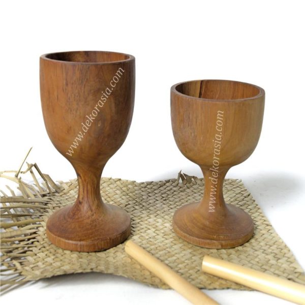 Teak Wine Goblet