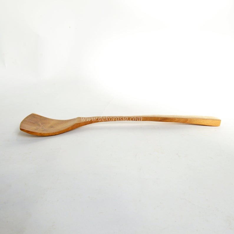 Teak Wood - Wooden Stir Fry Utensil 11.8 inches length 4 Wood Stir Fry