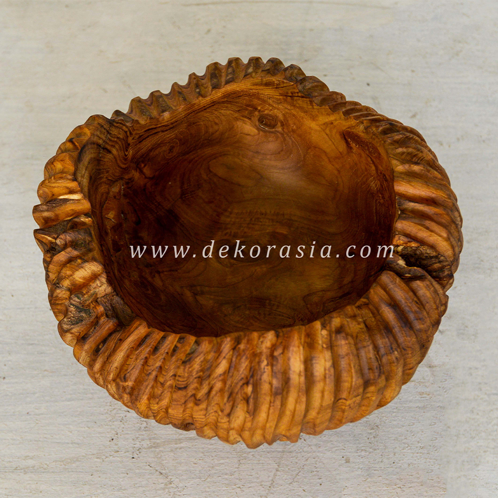 Unique Wooden Bowl (2) Unique Wooden Bowl