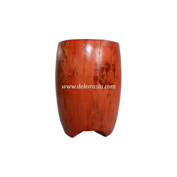 Red Wood Stool